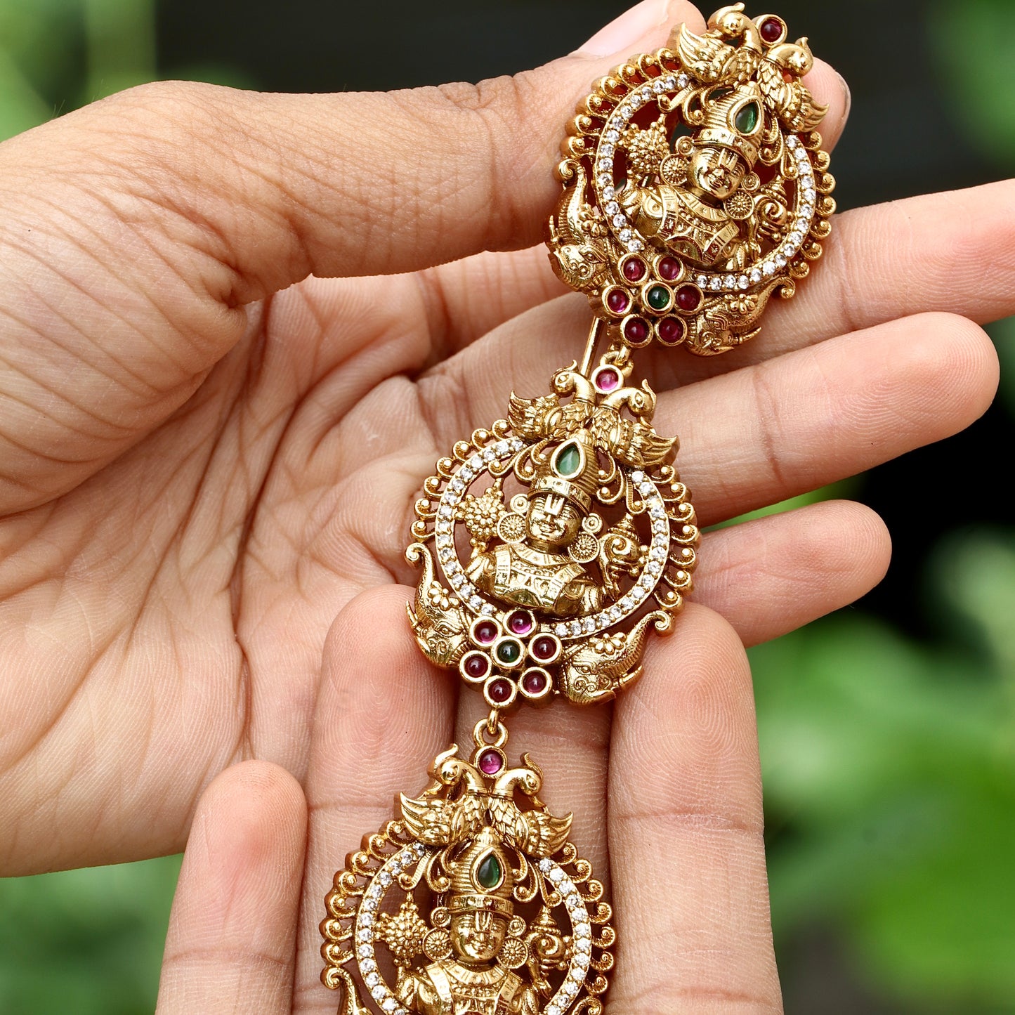 Stone Lakshmi Antique Jada Billa