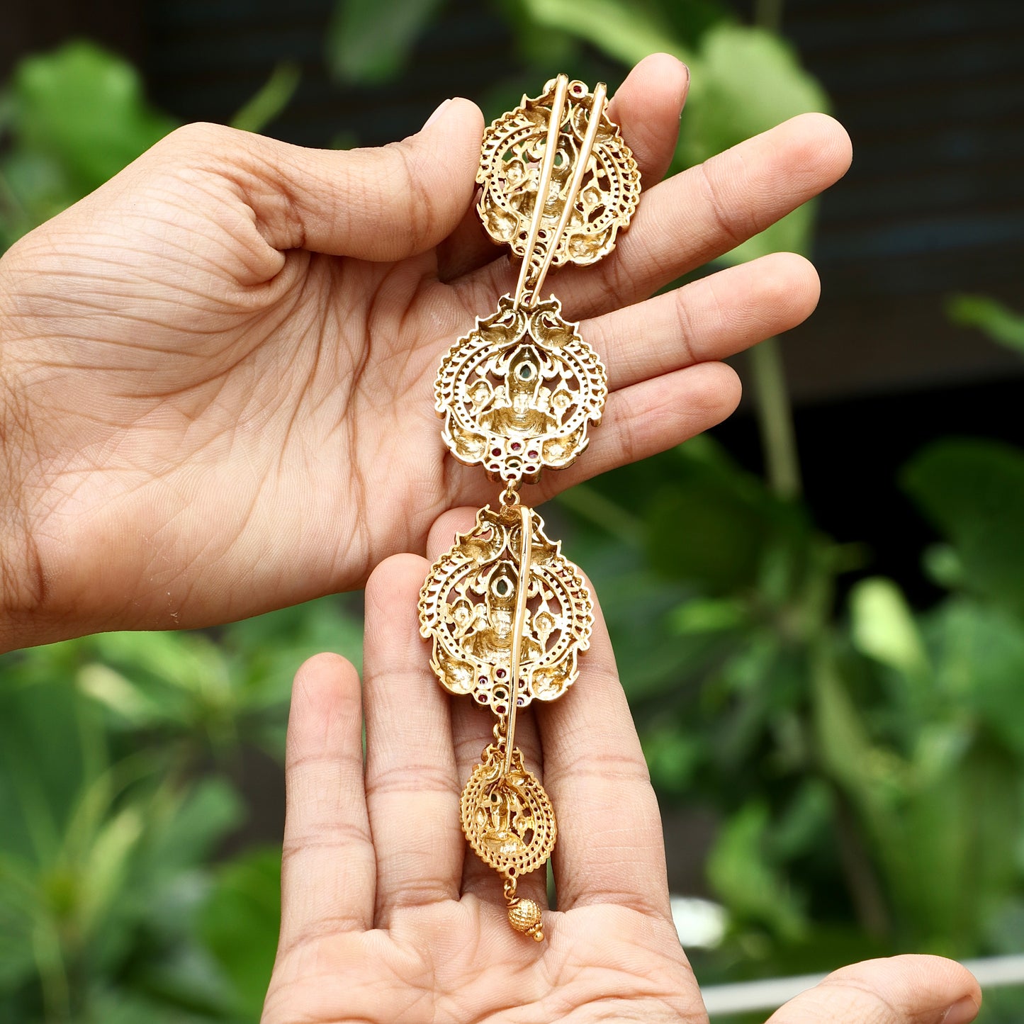Stone Lakshmi Antique Jada Billa