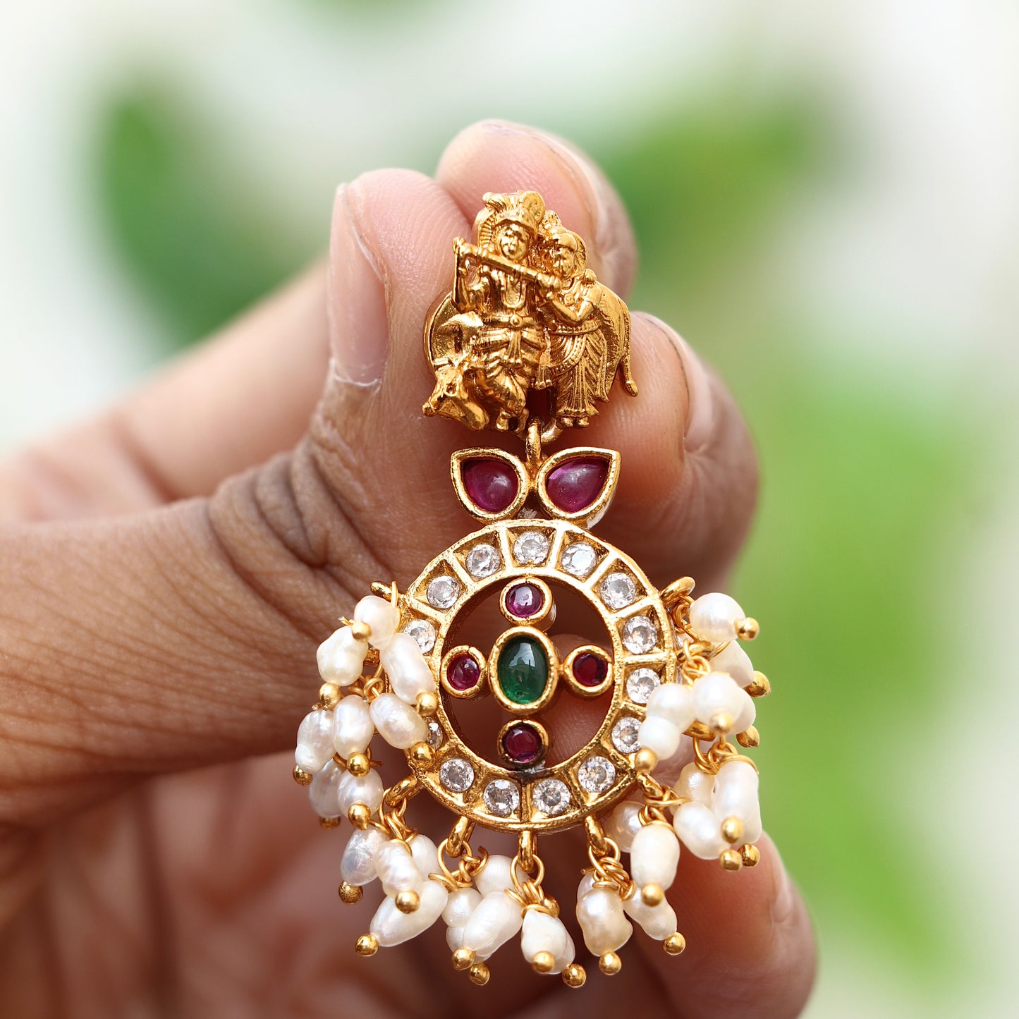 Stone Temple Earrings