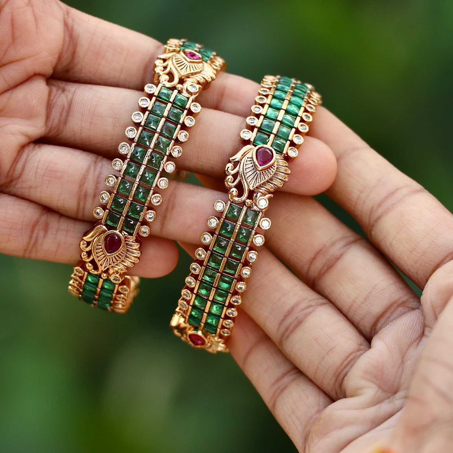 Emerald Bangles