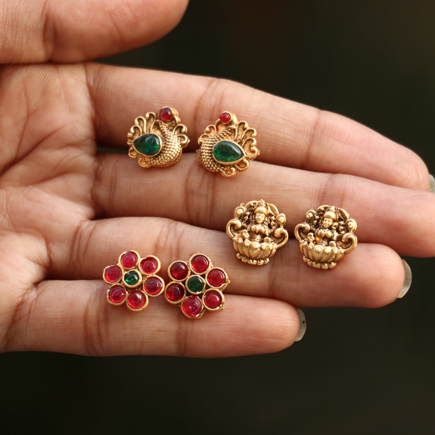 Antique Interchangeable Stud Earrings