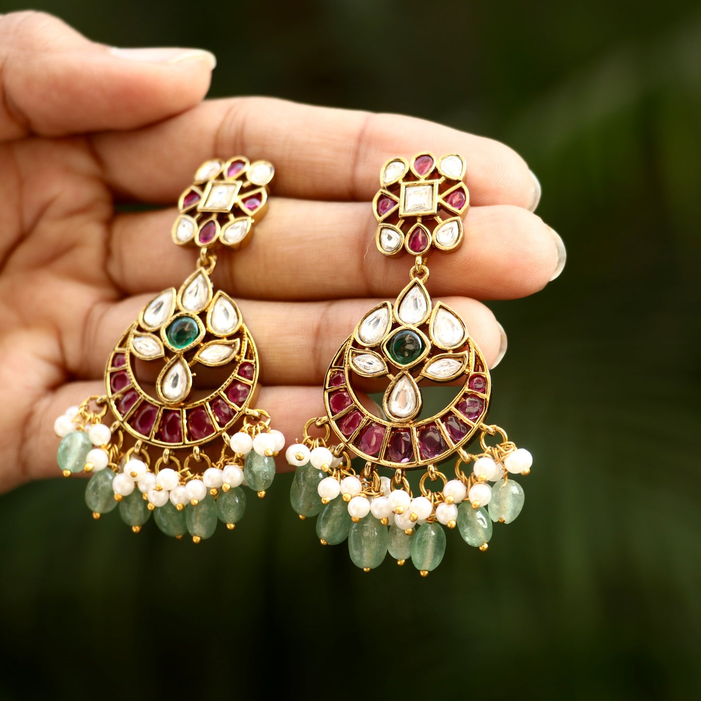 Kemp Kundan Stone Rajwadi Necklace
