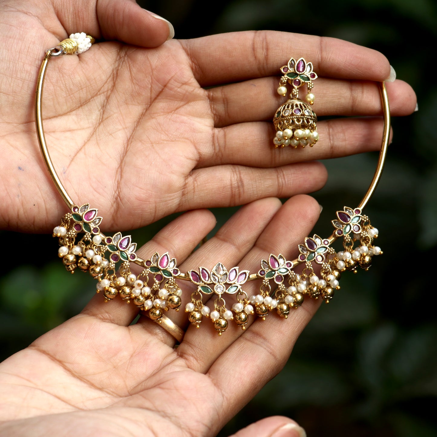 Lotus Antique Hasli Necklace