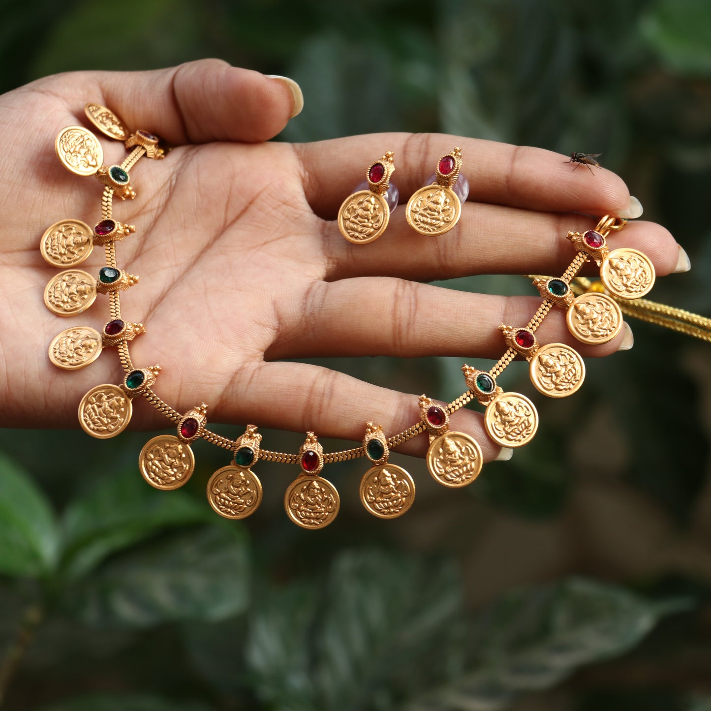 Kemp Lakshmi Coin Necklace