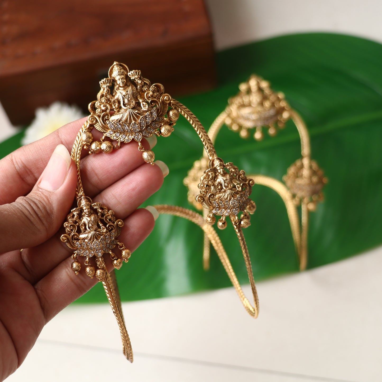 Antique Lakshmi Armlet Pair