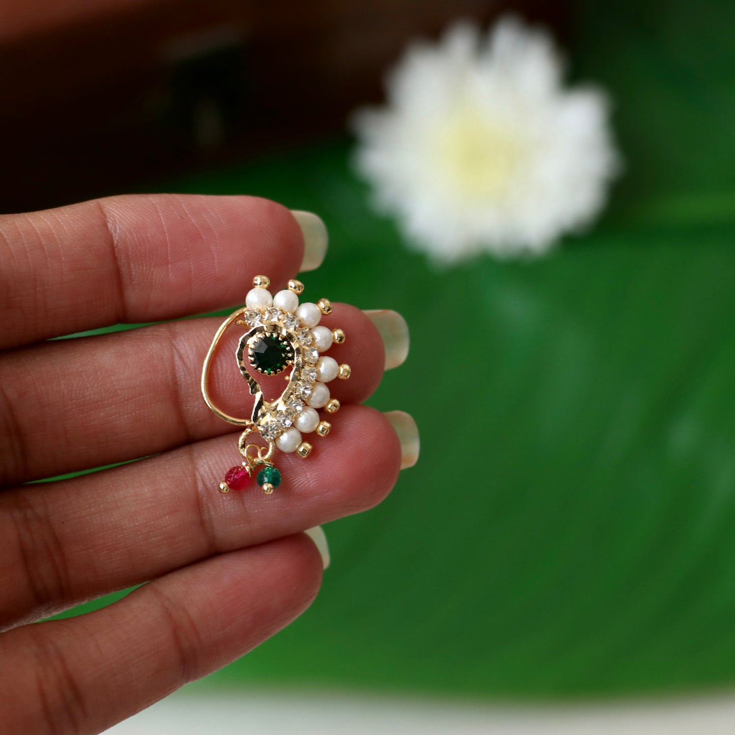 Adjustable Maharashtrian Nath Nose Pin