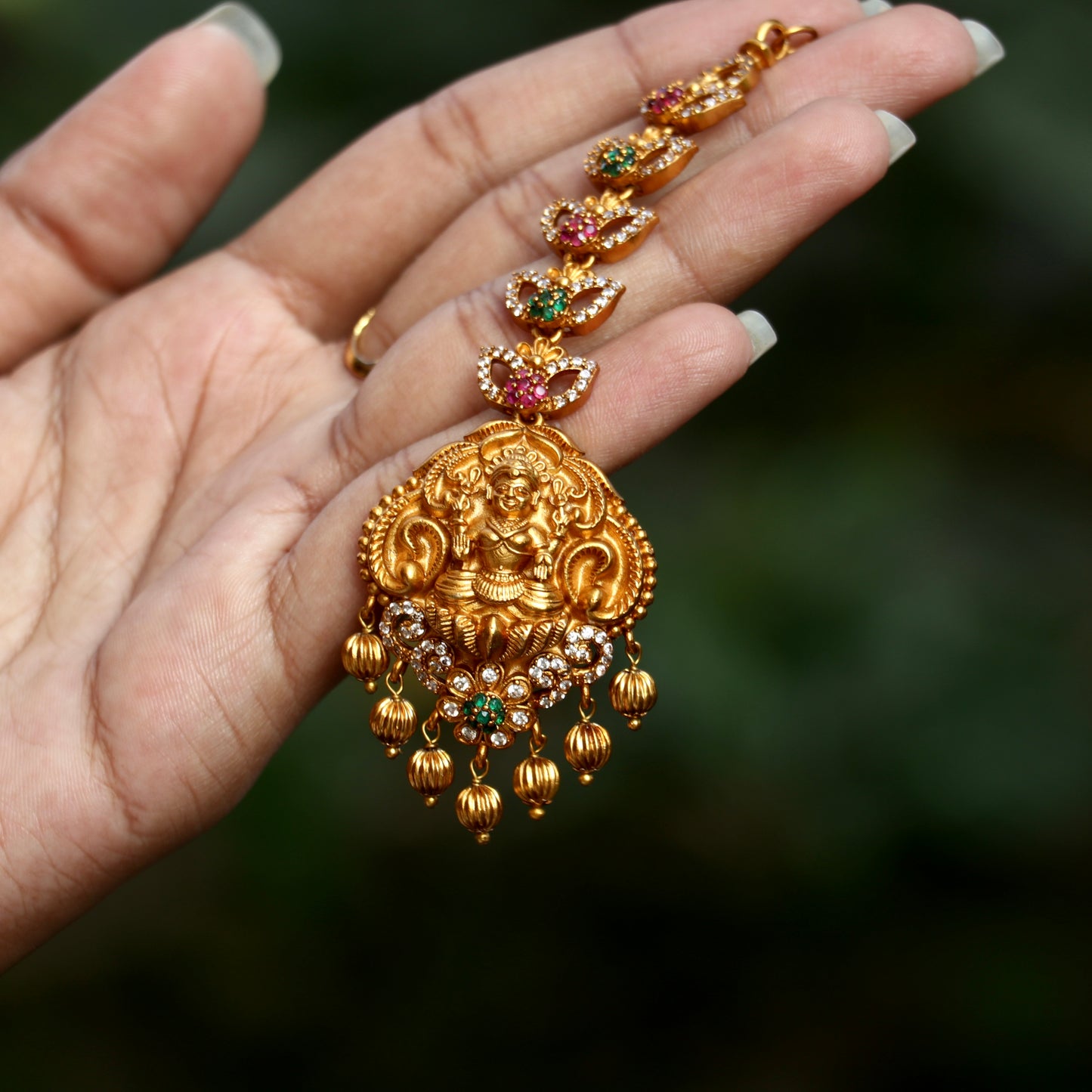 Antique Lakshmi Maang Tikka