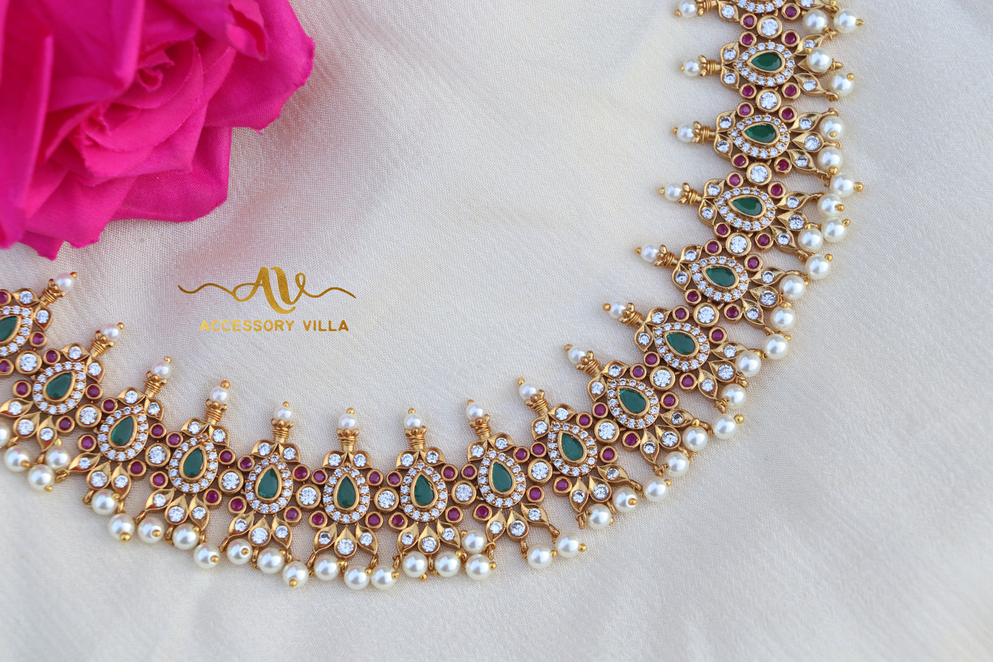 Grand Gold-Plated Mango-Shaped Choker