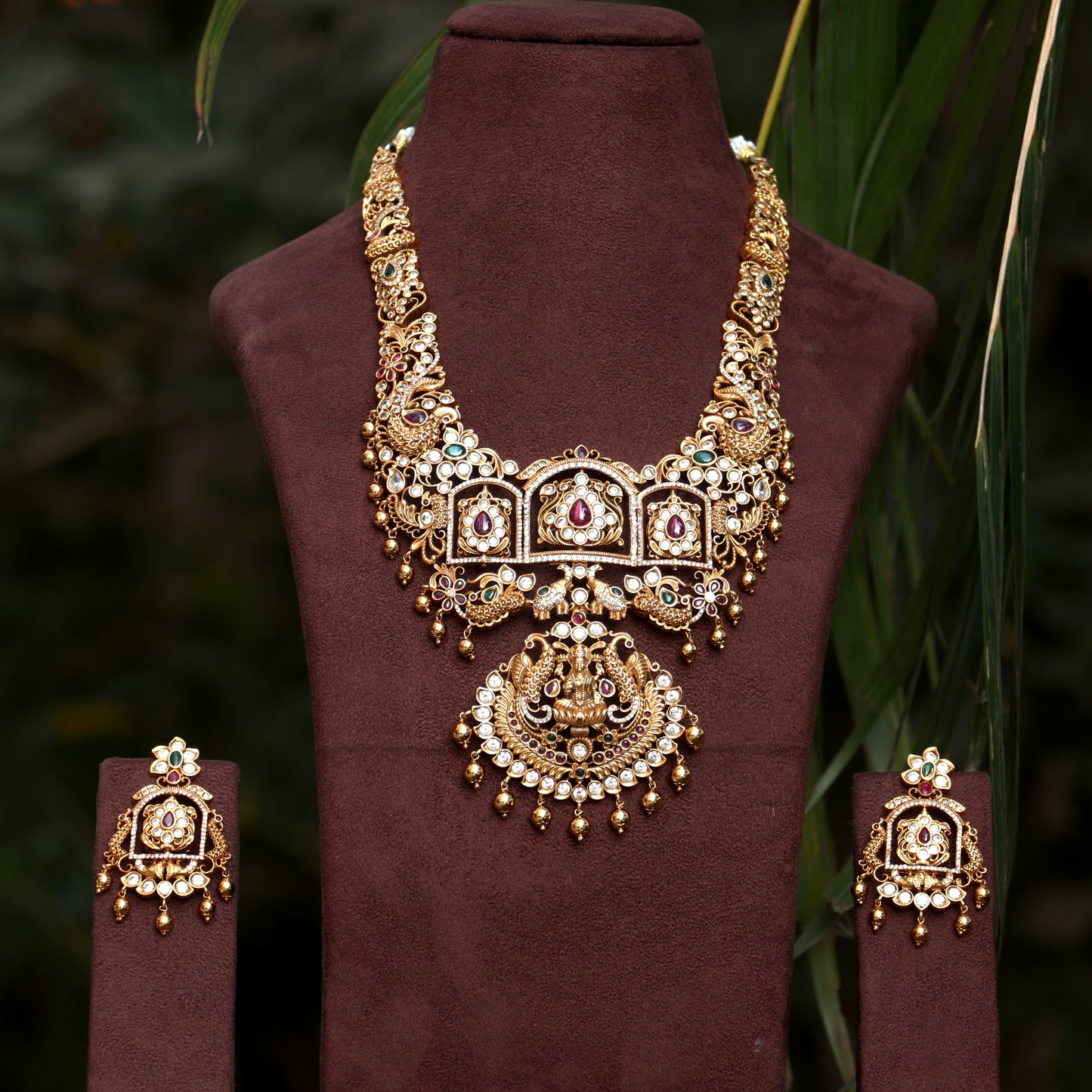 Dual Side Antique Lakshmi Haram
