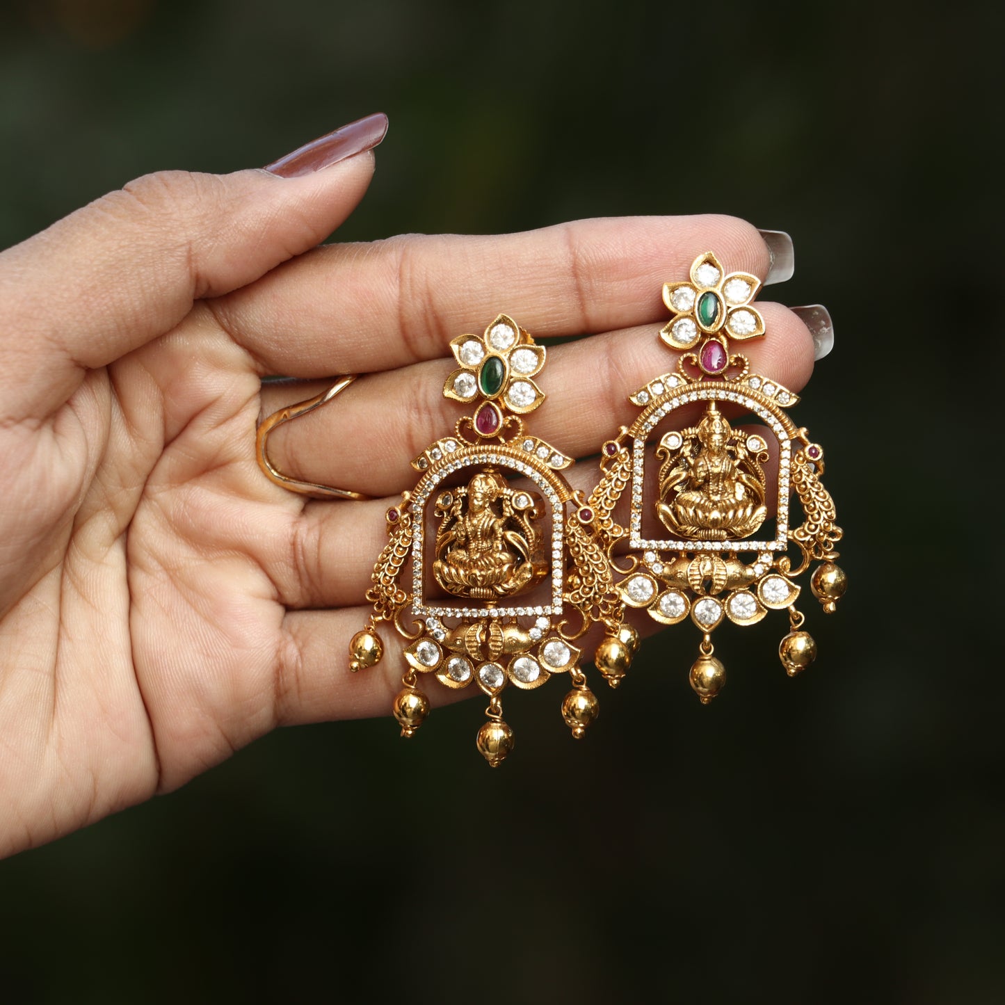 Dual Side Antique Lakshmi Haram