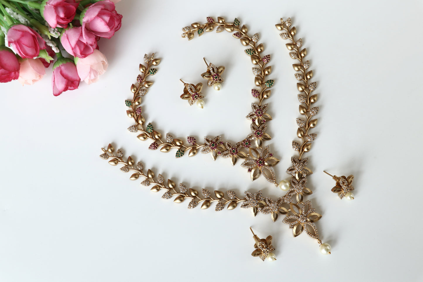 Surya AD Short Necklace
