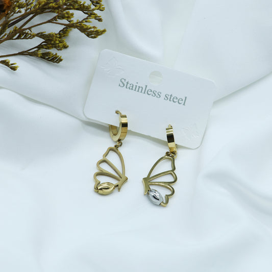 Butterfly Anti Tarnish Hoop Earrings