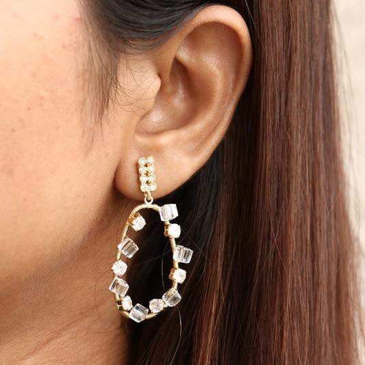 Stone Drop Earrings