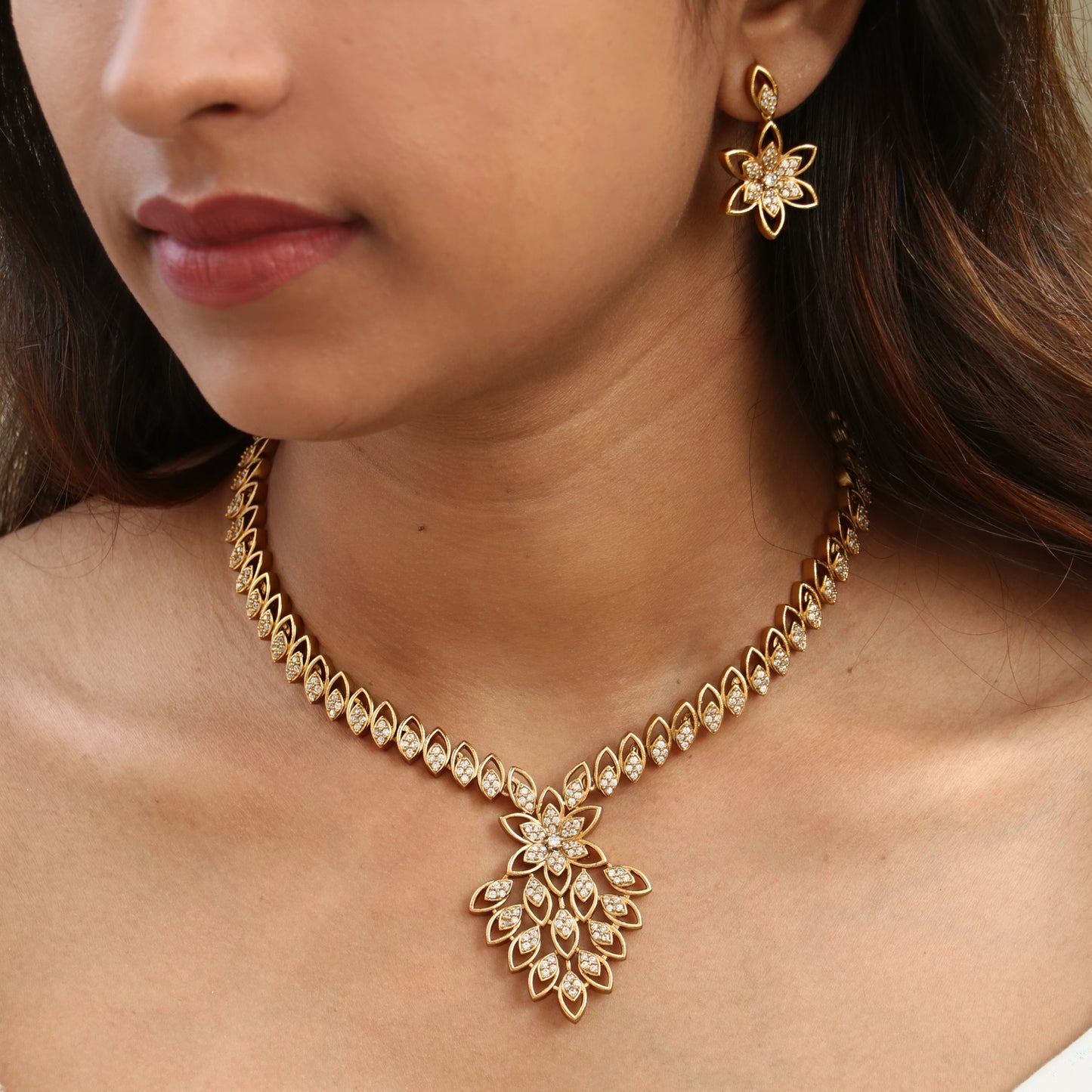 Jivika AD Necklace