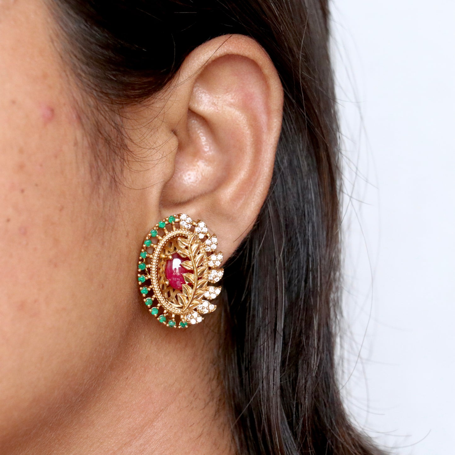 Ruhi AD & Kemp stone Studs