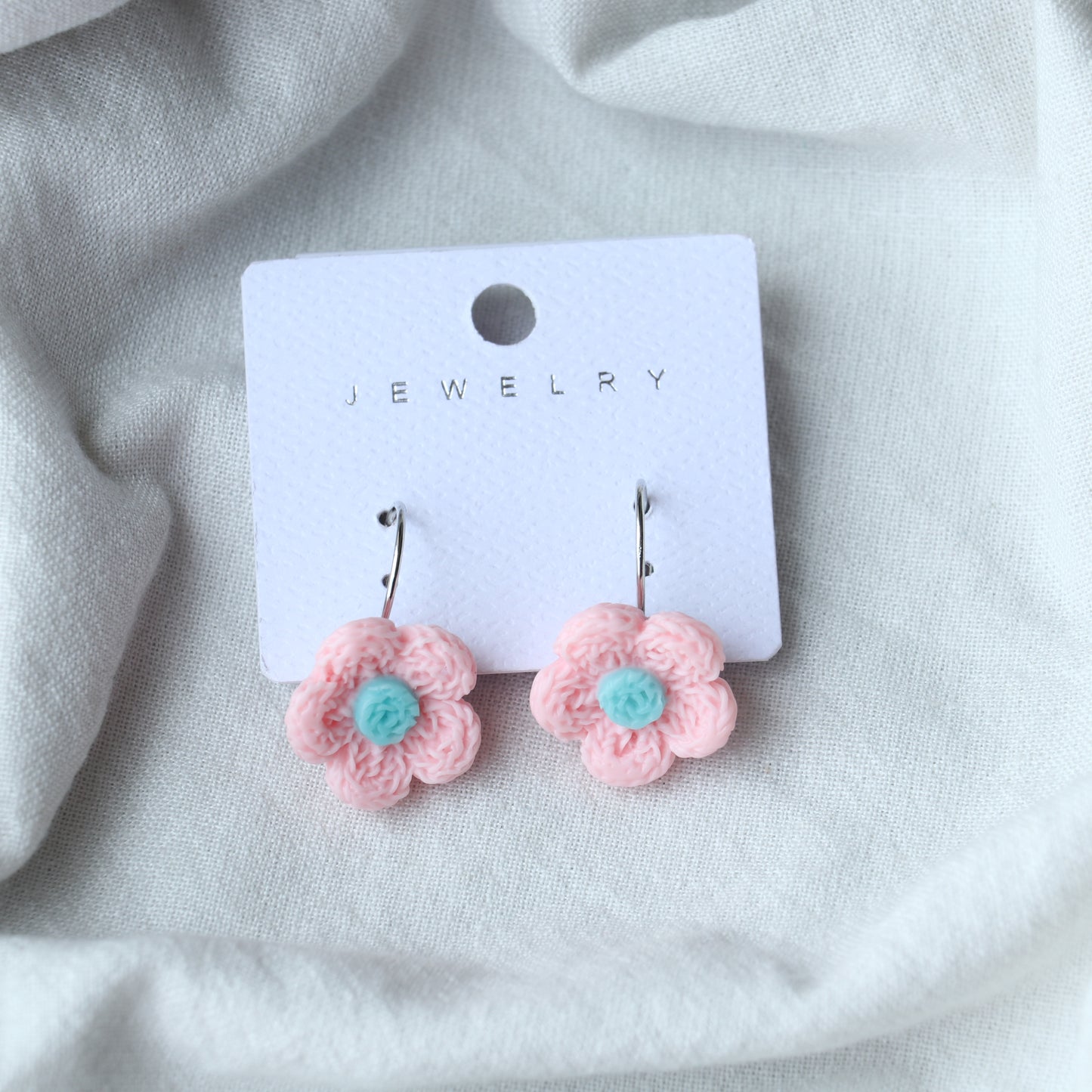 Flower Hoop Earrings