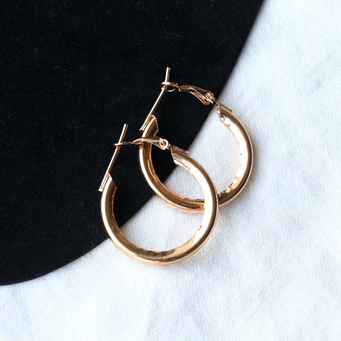 Round Hoop Earrings