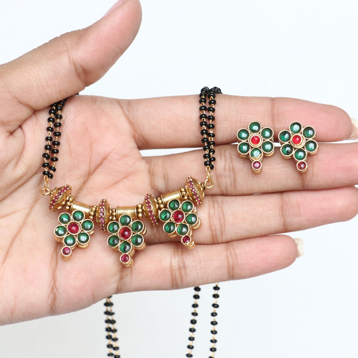 Reversible Floral Mangalsutra