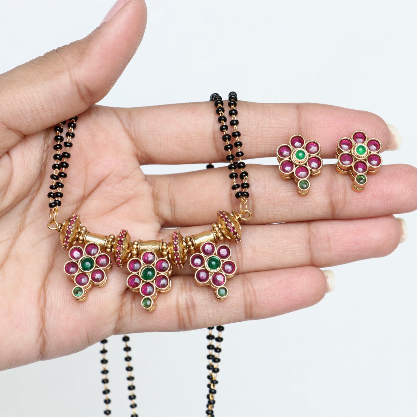 Reversible Floral Mangalsutra