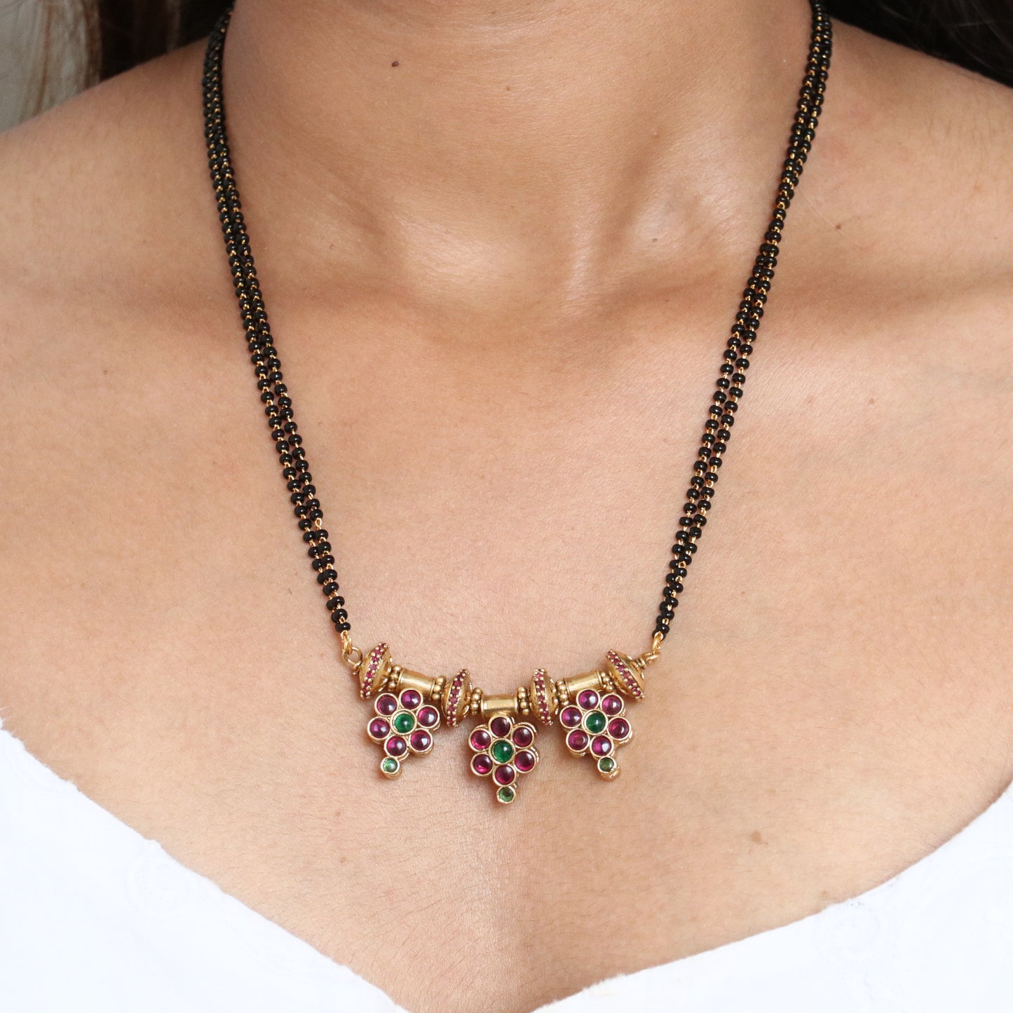 Reversible Floral Mangalsutra