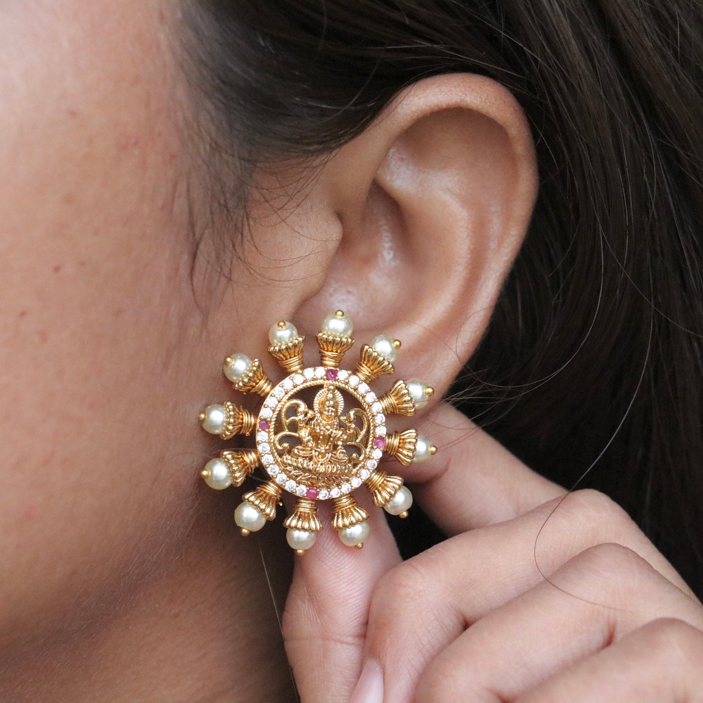 Lakshmi Chakra Ear Studs