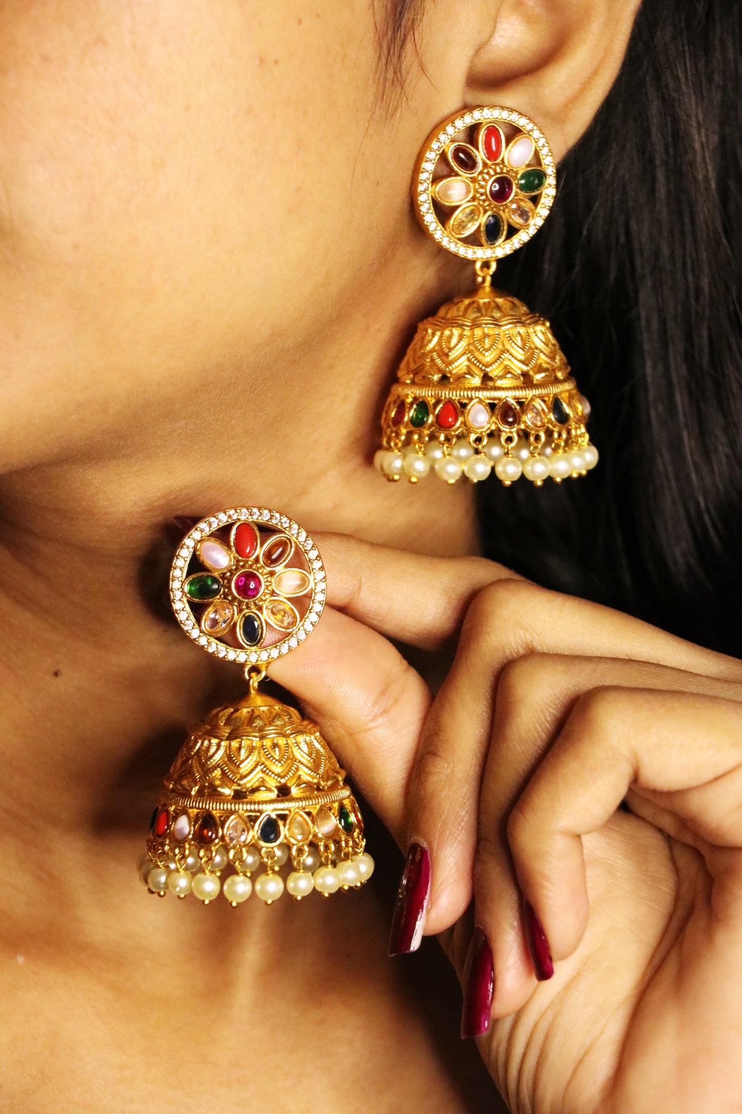 Multi-Colour Jhumka