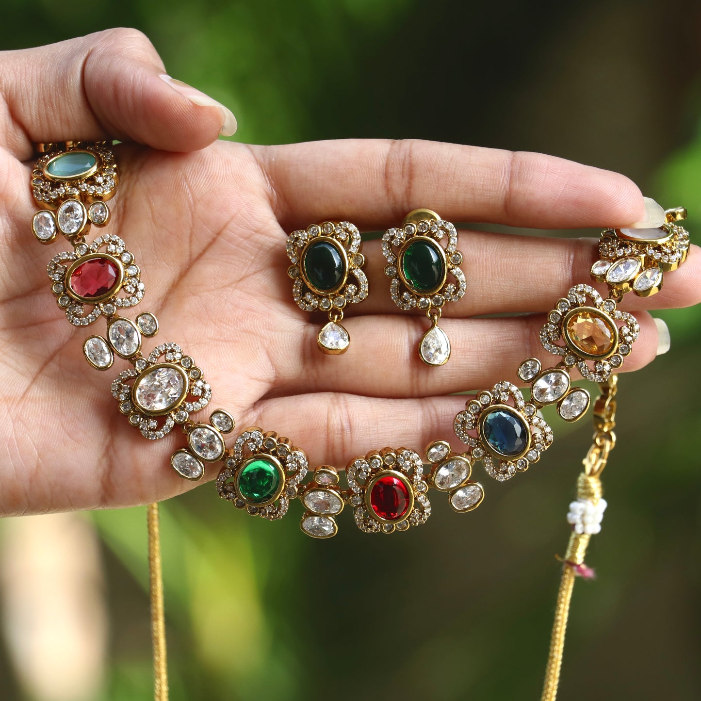 Ojasvini Navarathna Short AD Necklace