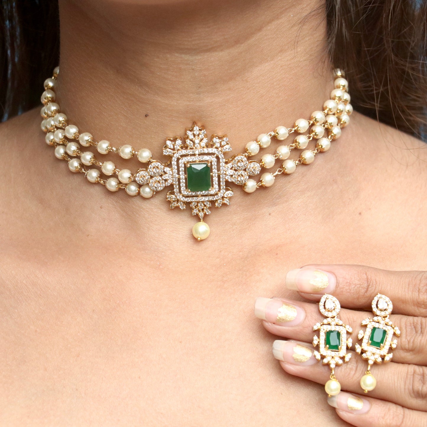 Bhakti Pearl Choker Necklace - Colors Available