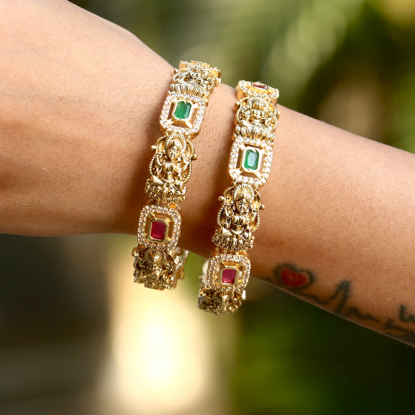 Kamala Multi Stone Bridal Bangles