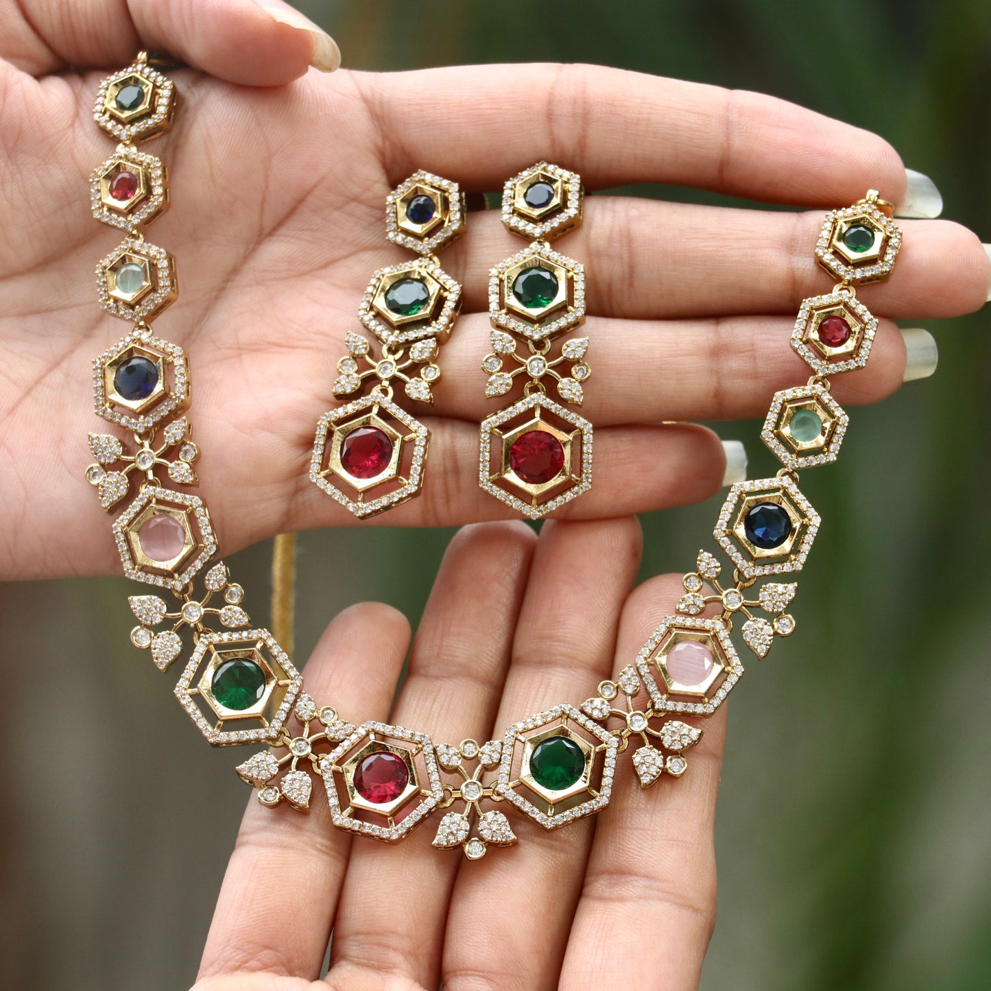 Jenika Multi Narathana Necklace