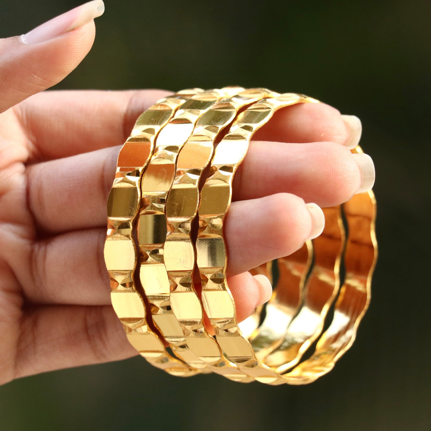 Maya Bentex Gold Plated Bangles For Women