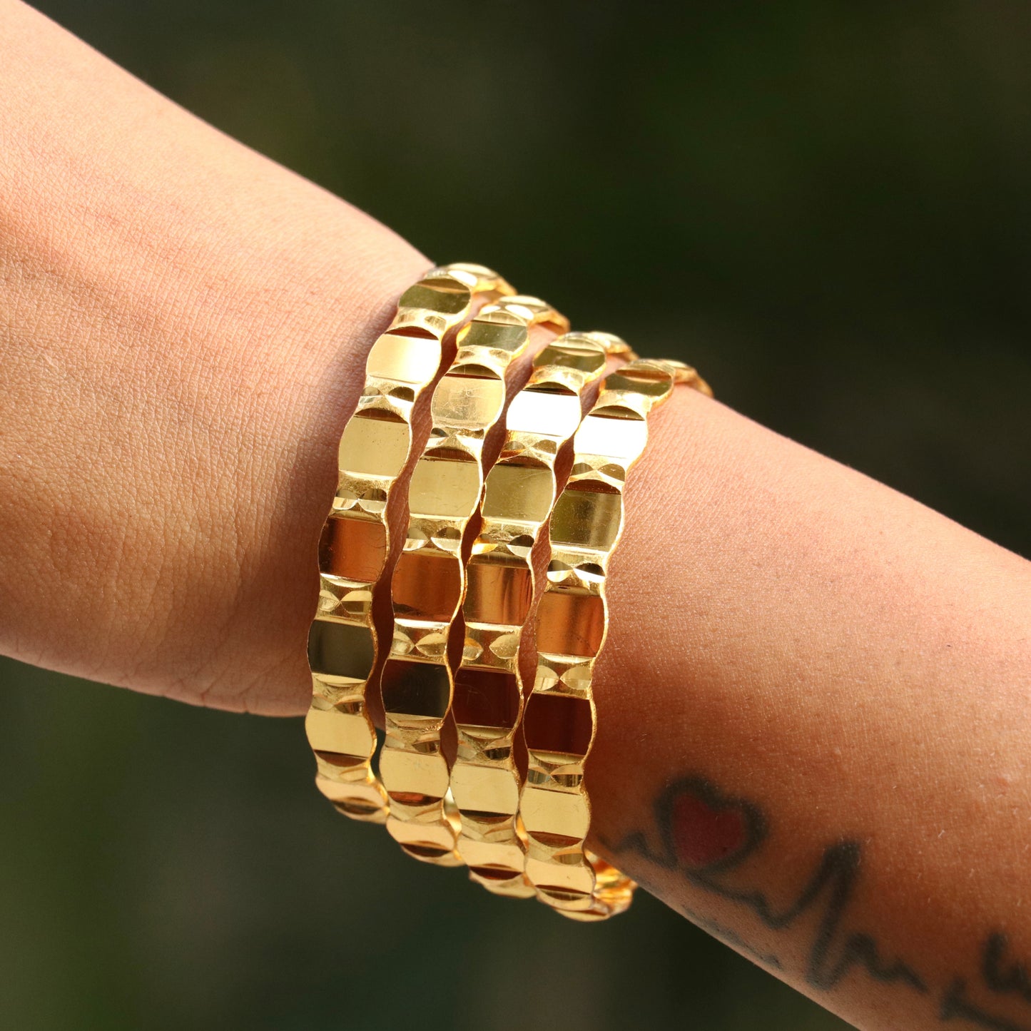 Maya Bentex Gold Plated Bangles For Women