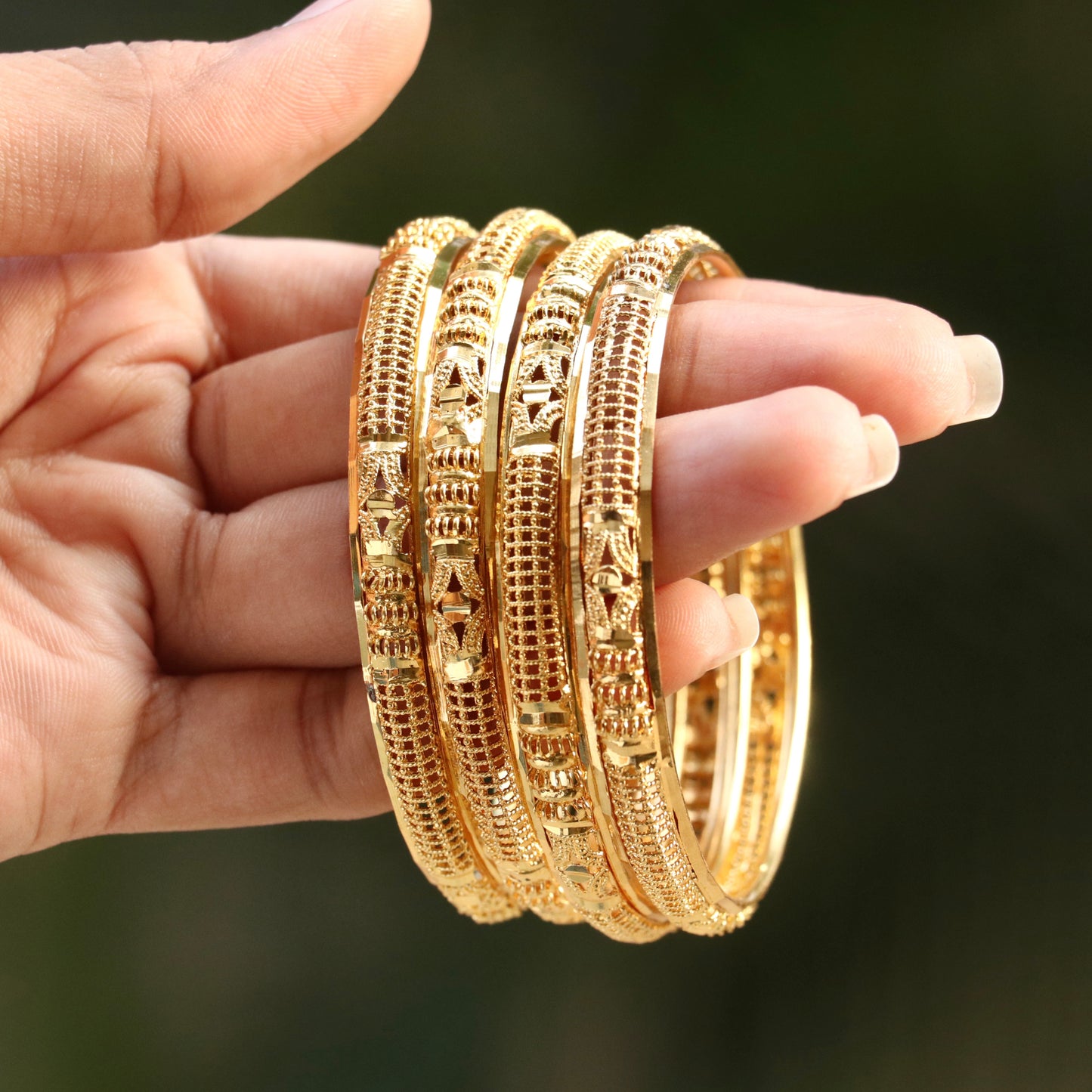 Latika Bentex Gold Plated Bangles For Women