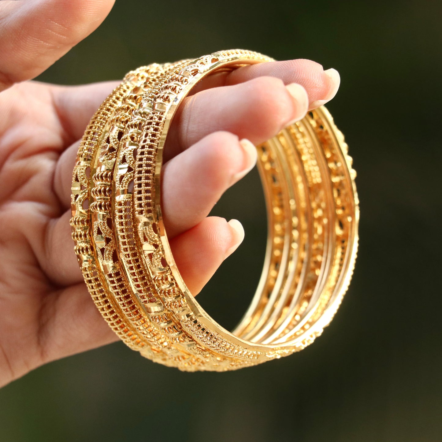 Latika Bentex Gold Plated Bangles For Women