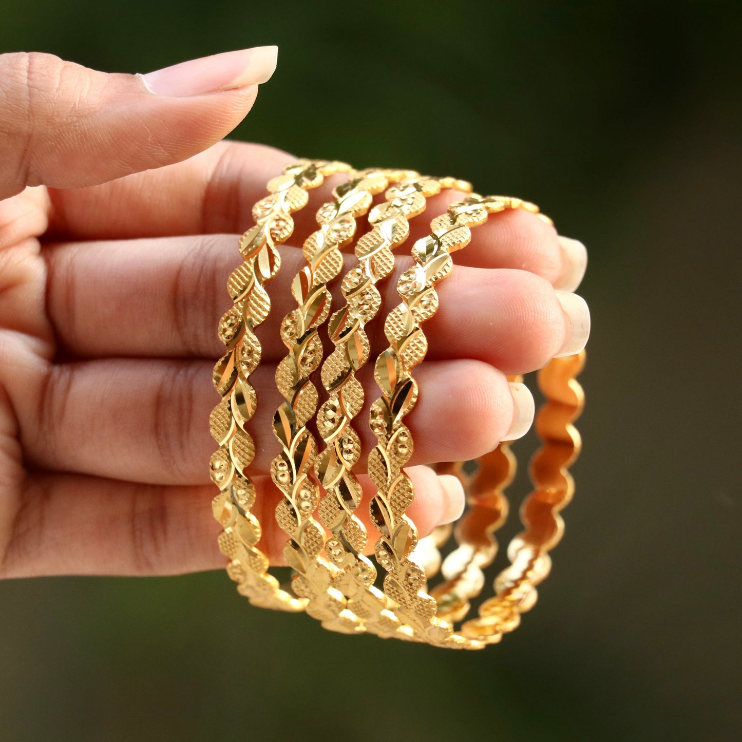 Indumati Bentex Gold Plated Bangles For Women