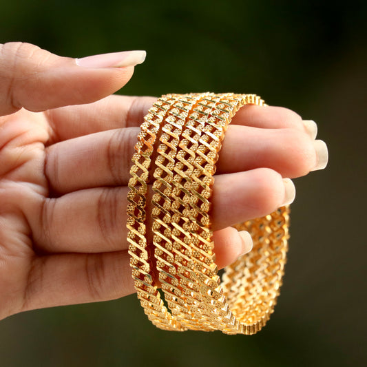 Poulomi Bentex Gold Plated Bangles For Women