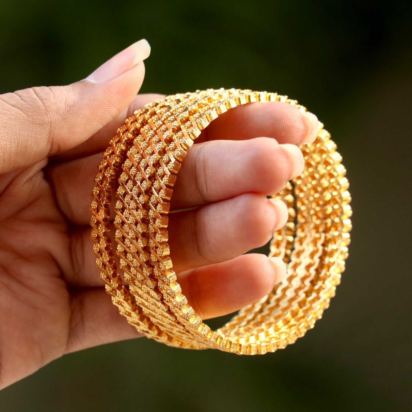 Poulomi Bentex Gold Plated Bangles For Women