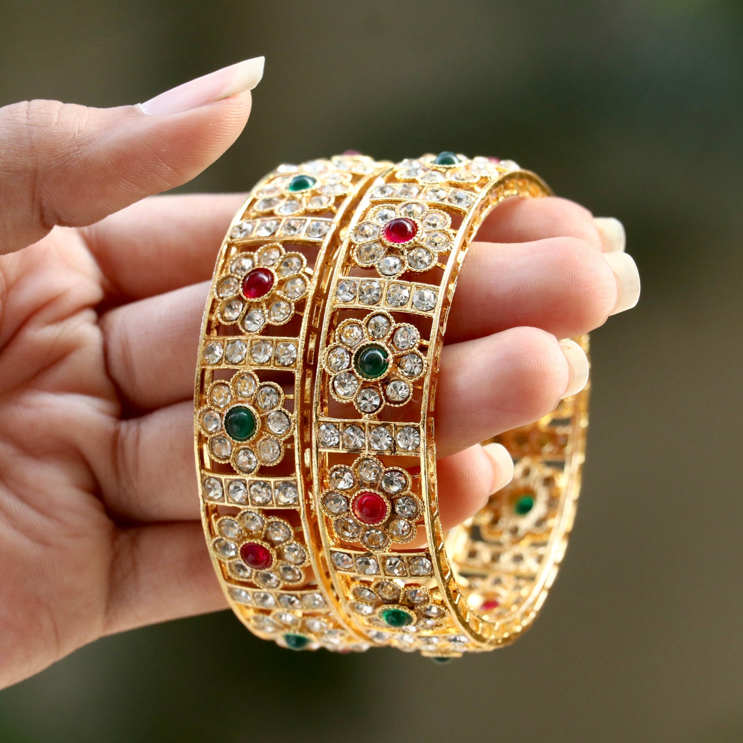 Shajiya Ad Stone Bangles