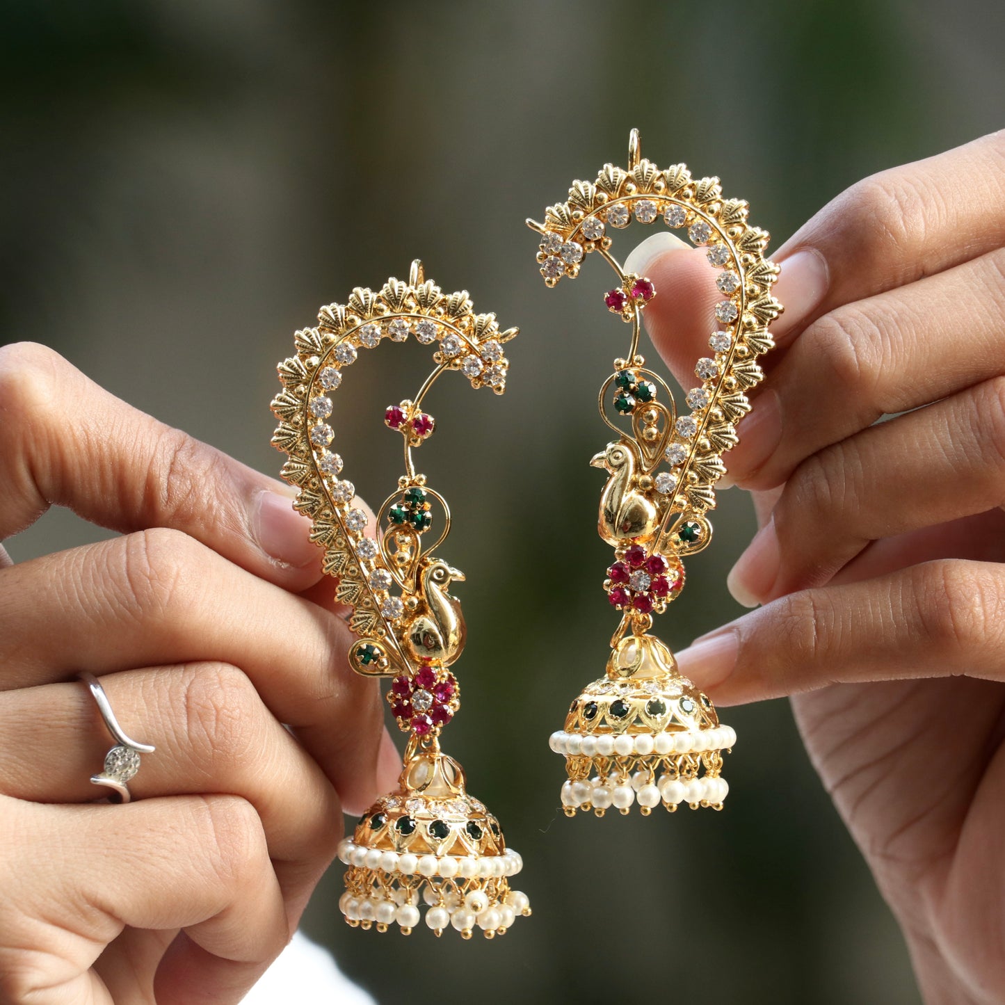 Two In One - Radha Devi Ear-Cuff Earrings