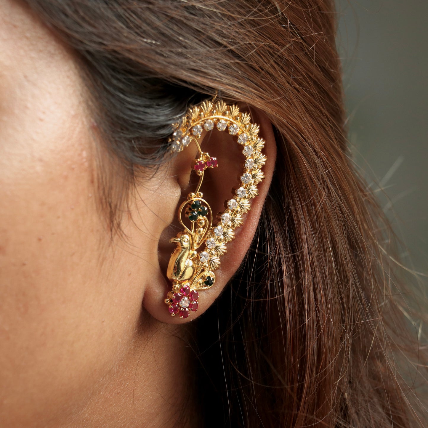 Two In One - Radha Devi Ear-Cuff Earrings