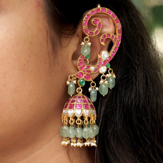 Ravya Jadau Kundan Ear-Cuff Earings