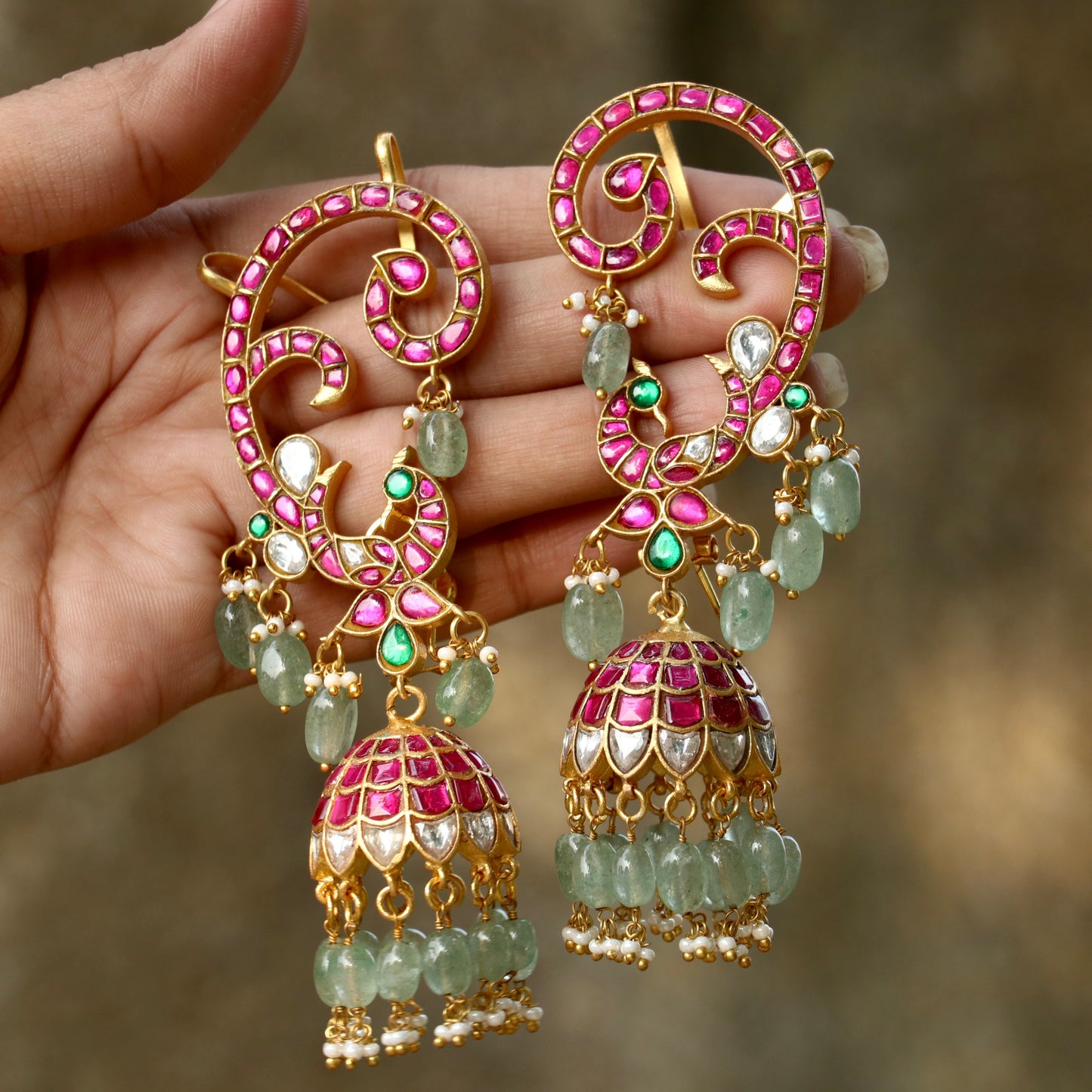 Ravya Jadau Kundan Ear-Cuff Earings