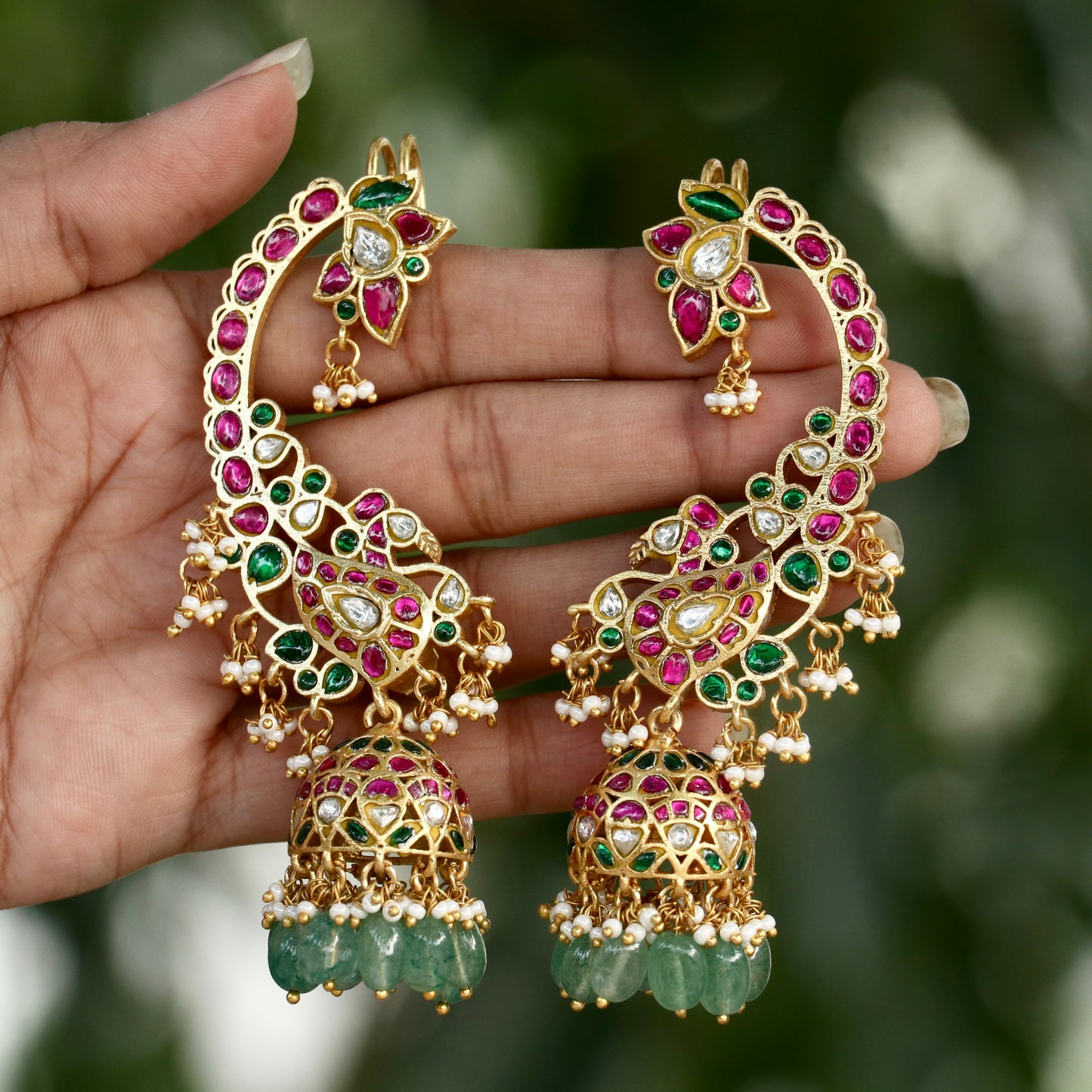 Varnika Jadau Kundan Ear-cuff Earings