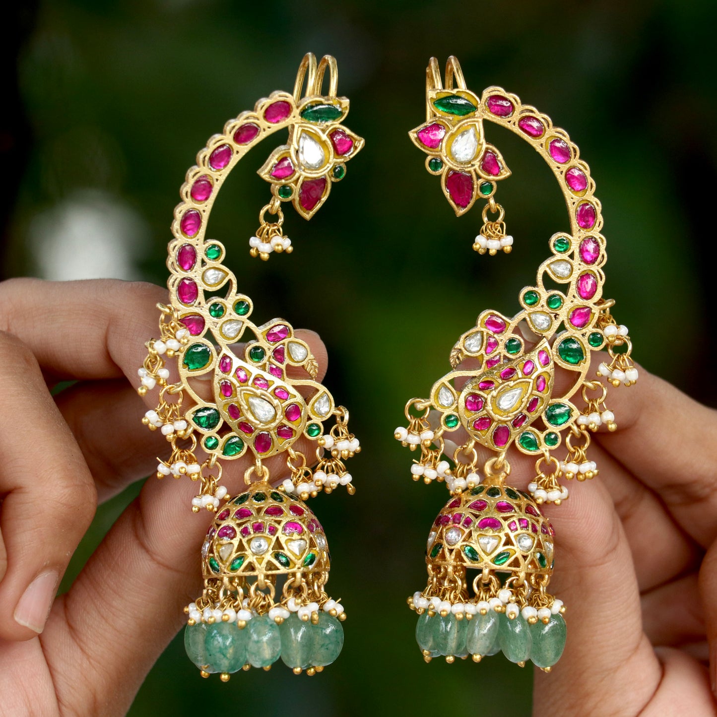 Varnika Jadau Kundan Ear-cuff Earings