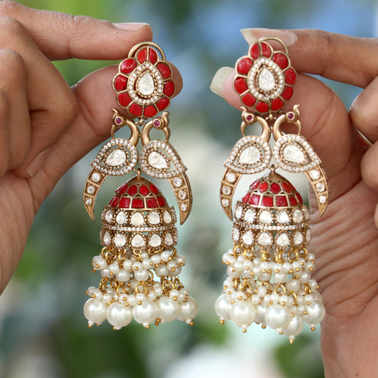 Kamini jadao Kundan Jumkas
