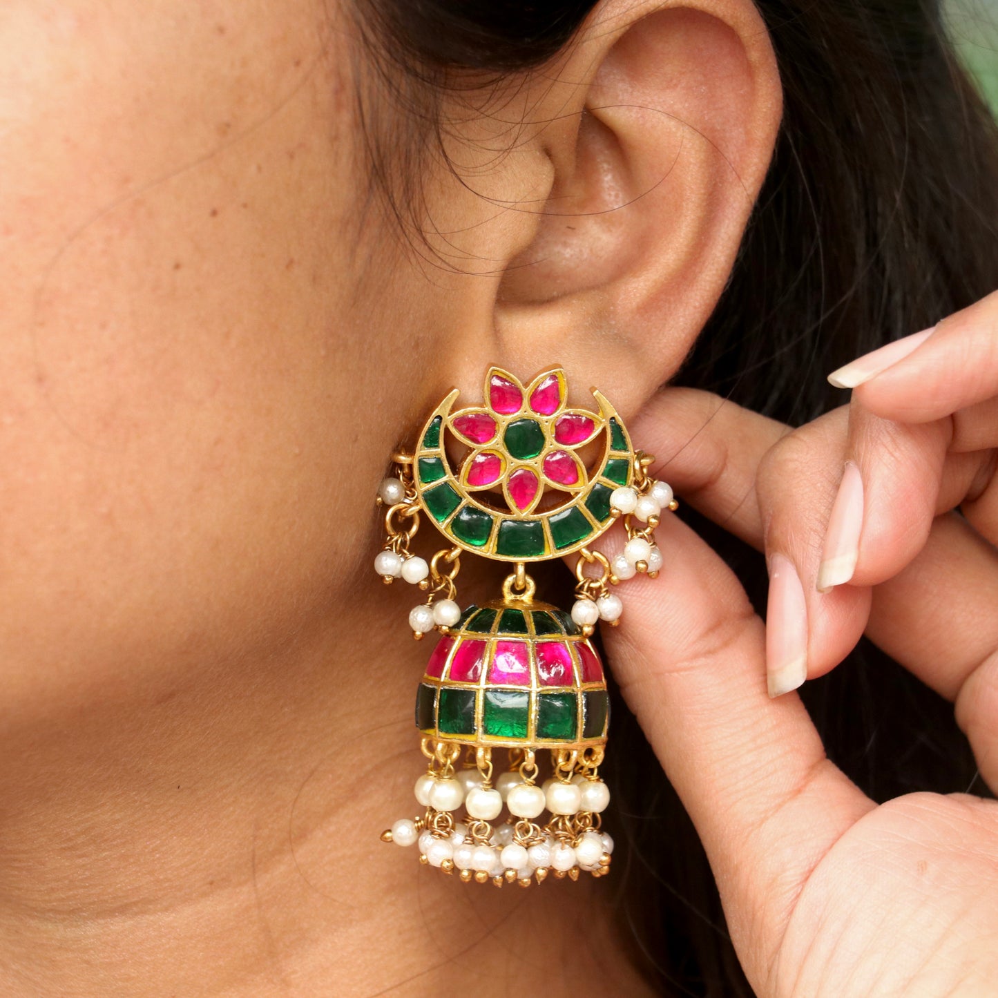 Vasundhara Jadau Jundan Earings