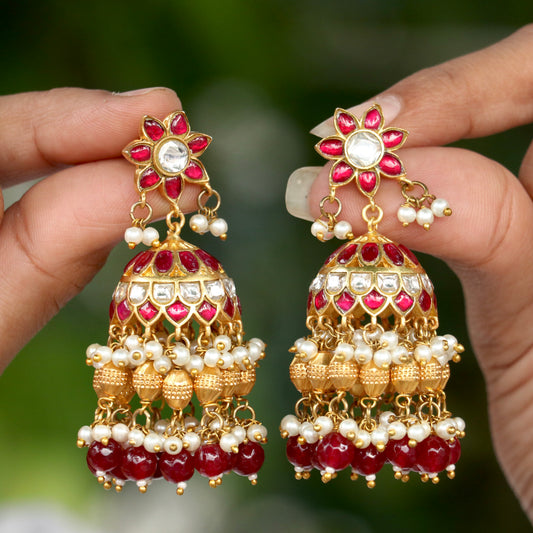 Pehnava Jadau Kundan Jhumka