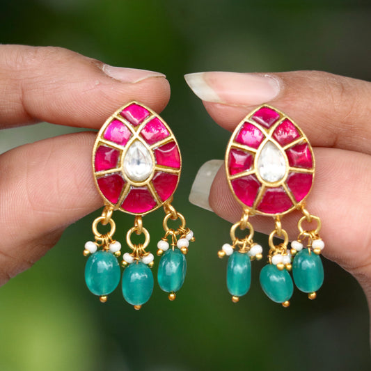 Mitali Jadau Kundan Stud Earrings