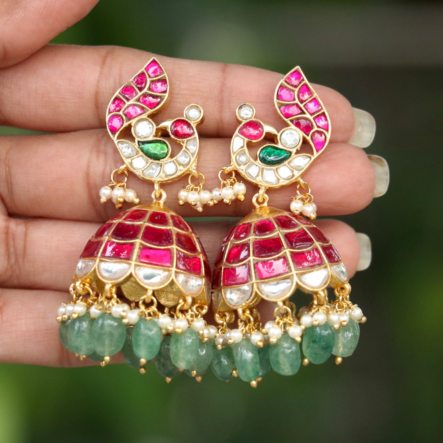 Sanjukta Jadau Kundan Jhumkas