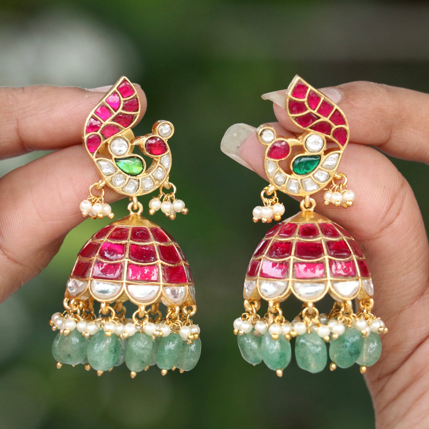 Sanjukta Jadau Kundan Jhumkas